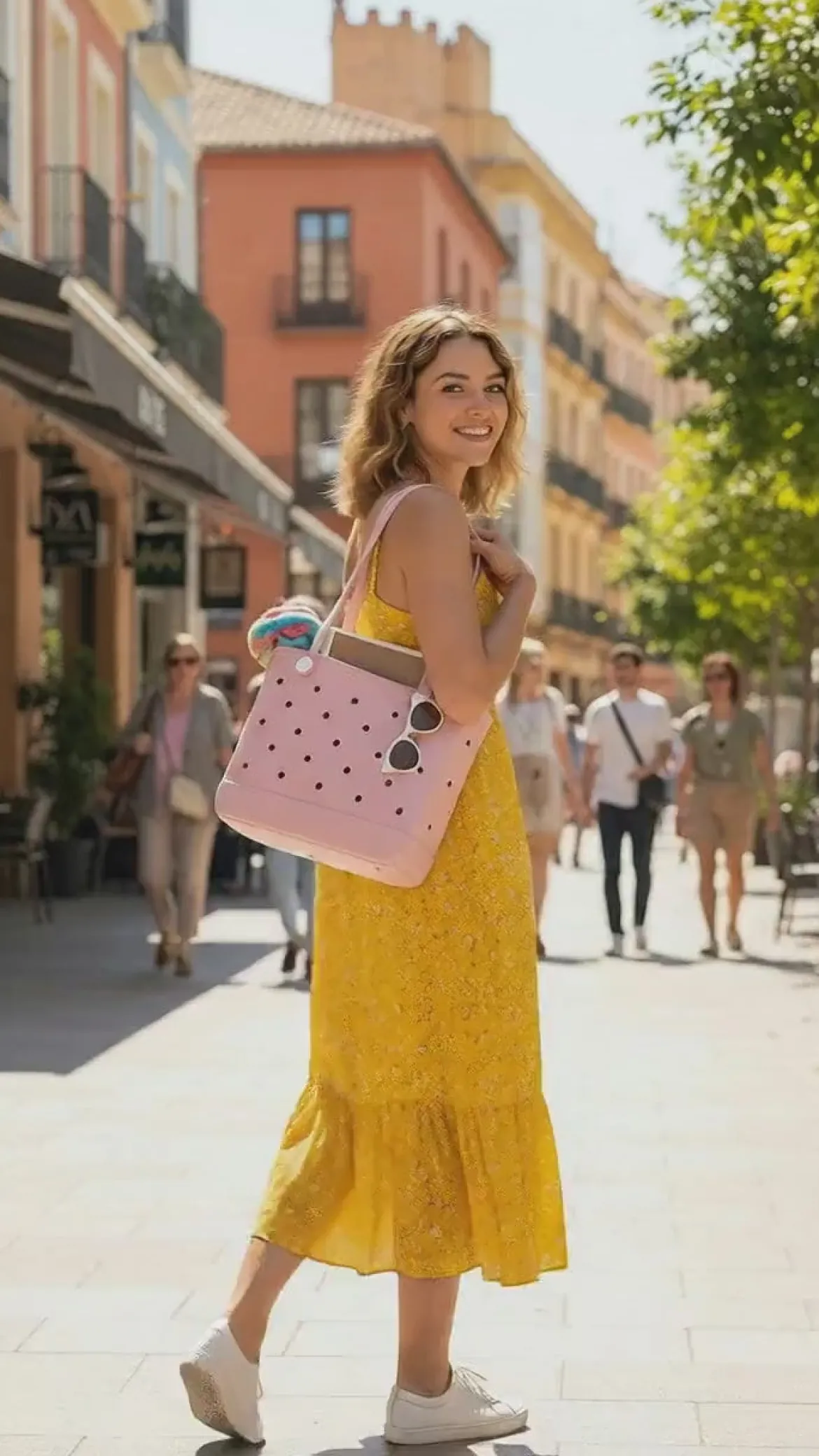 Bolsa Bogg Bag Tipo Croc Para Mujer Elega 08529