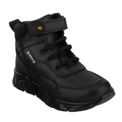 Bota Botín Casual Escolar Negro Niño Blasito 05418