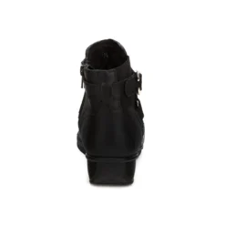 Bota Botín Piel Negro Tacón corrido Para Mujer Epidemia 02046