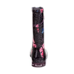 Bota Lluvia Mariposa Para Mujer Pinet 04267