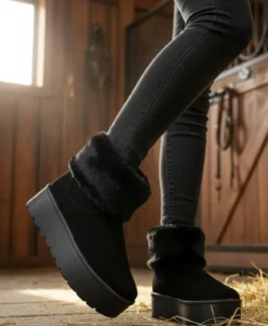 Botas Invernales Con Plataforma Para Mujer 08377