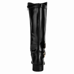Botas Tipo Equitación Doble Hebilla Para Mujer Fusión 07966