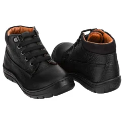 Botín Escolar Dogi Para Niño Moda Negro 01192
