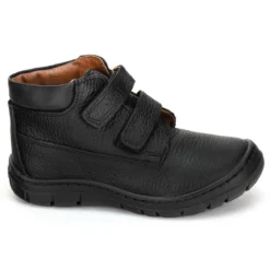 Botín Escolar Dogi Para Niño Piel Negro Velcro 02048