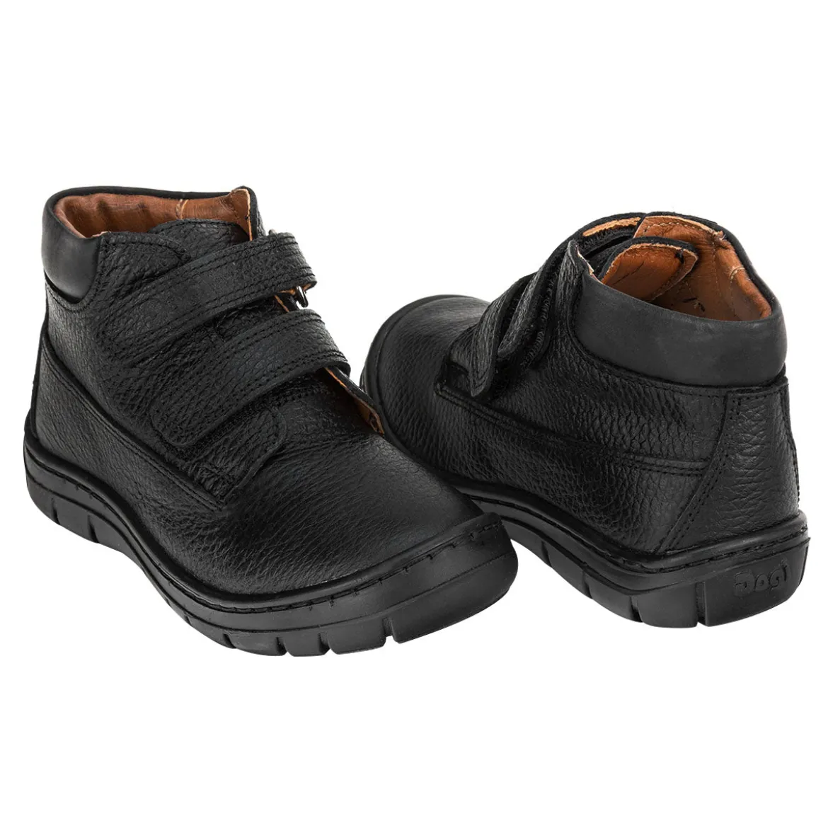 Botín Escolar Dogi Para Niño Piel Negro 02045