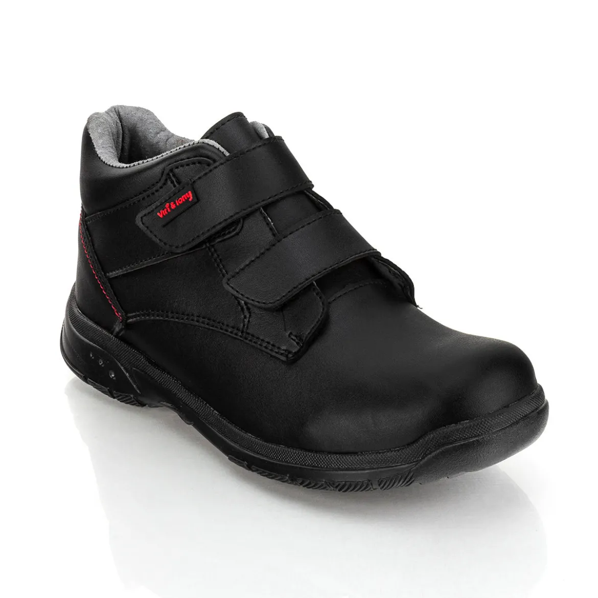 Botín Escolar Velcro Negro Joven Viritony 04376