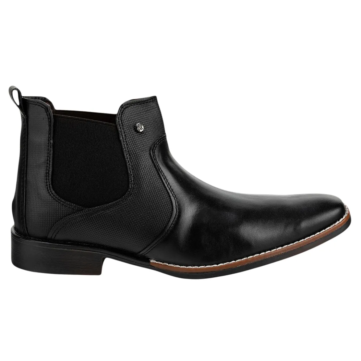 Botín Lugo Conti Para Hombre Vestir Tipo Chelsea Negro 17h684 00039
