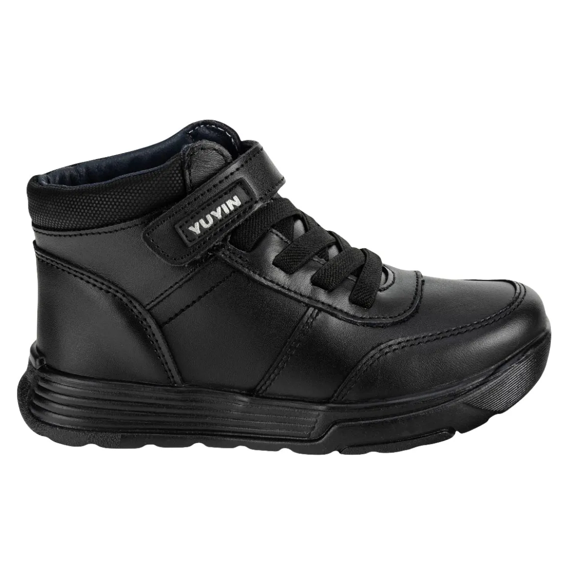 Botín Moda Negro Escolar Niño Yuyin 05609