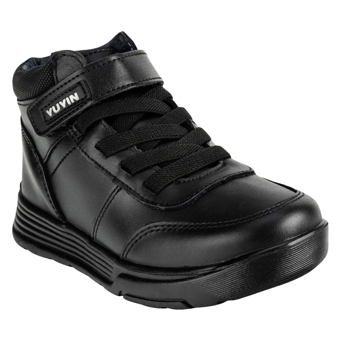Botín Moda Negro Escolar Niño Yuyin 05609