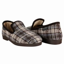 Pantufla Confort Cuadros Para Hombre Extra Confort 07362-63