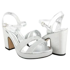 Sandalia Happy Shoes Para Mujer Fiesta Graduación Plataforma 08253