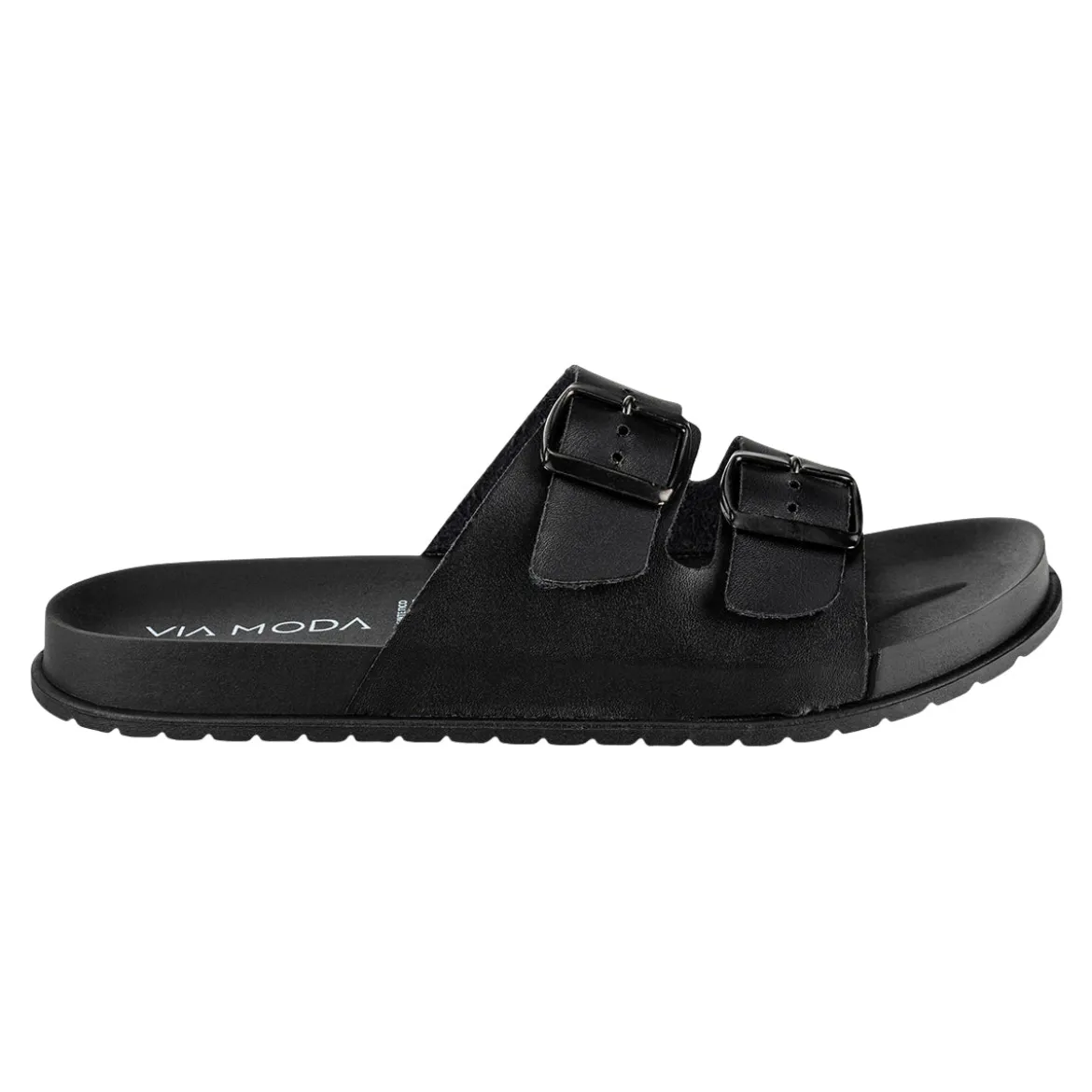 Sandalia Slide Hebilla Para Hombre Viamoda 08480