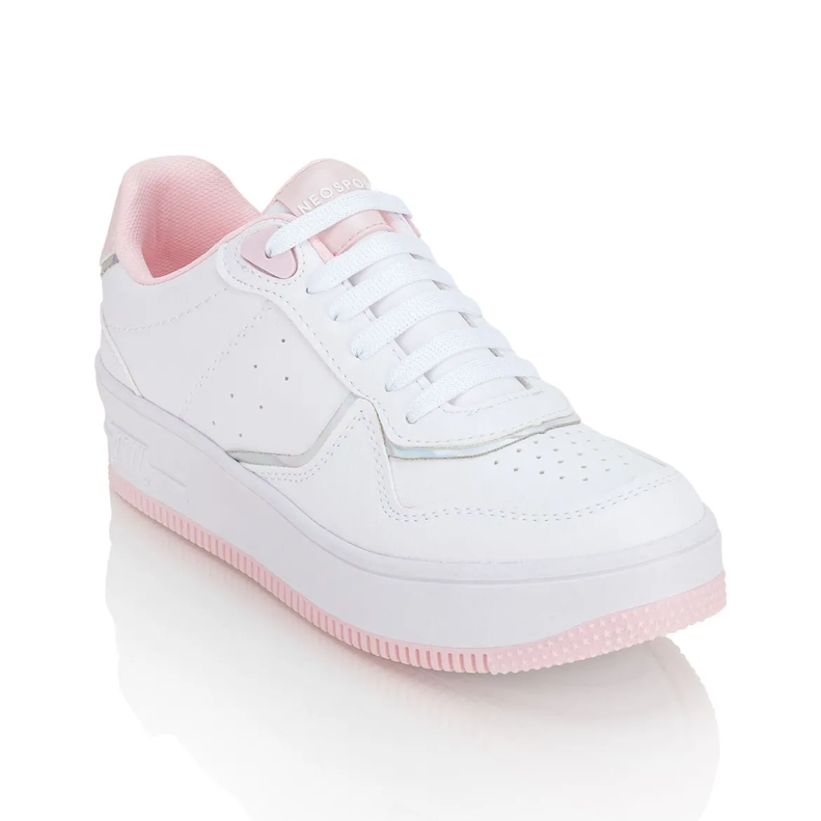 Tenis Blancos Casual Sneakers Para Mujer Neo Sport 02377