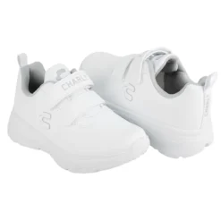 Tenis Blancos Charly Para Niño Sport Lark Velcro 05737