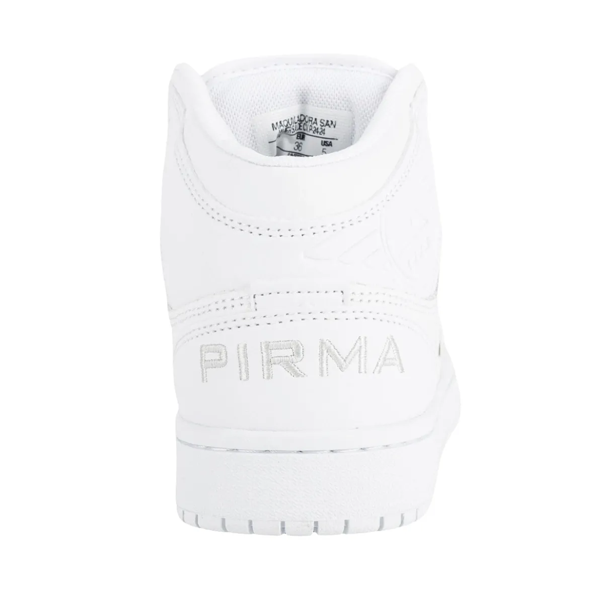 Tenis Blancos Escolar Bota Casuales Moda Para Niño Joven Pirma 05814