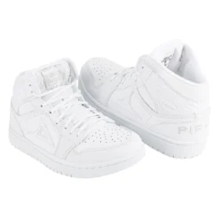 Tenis Blancos Escolar Bota Casuales Moda Para Niño Joven Pirma 05814