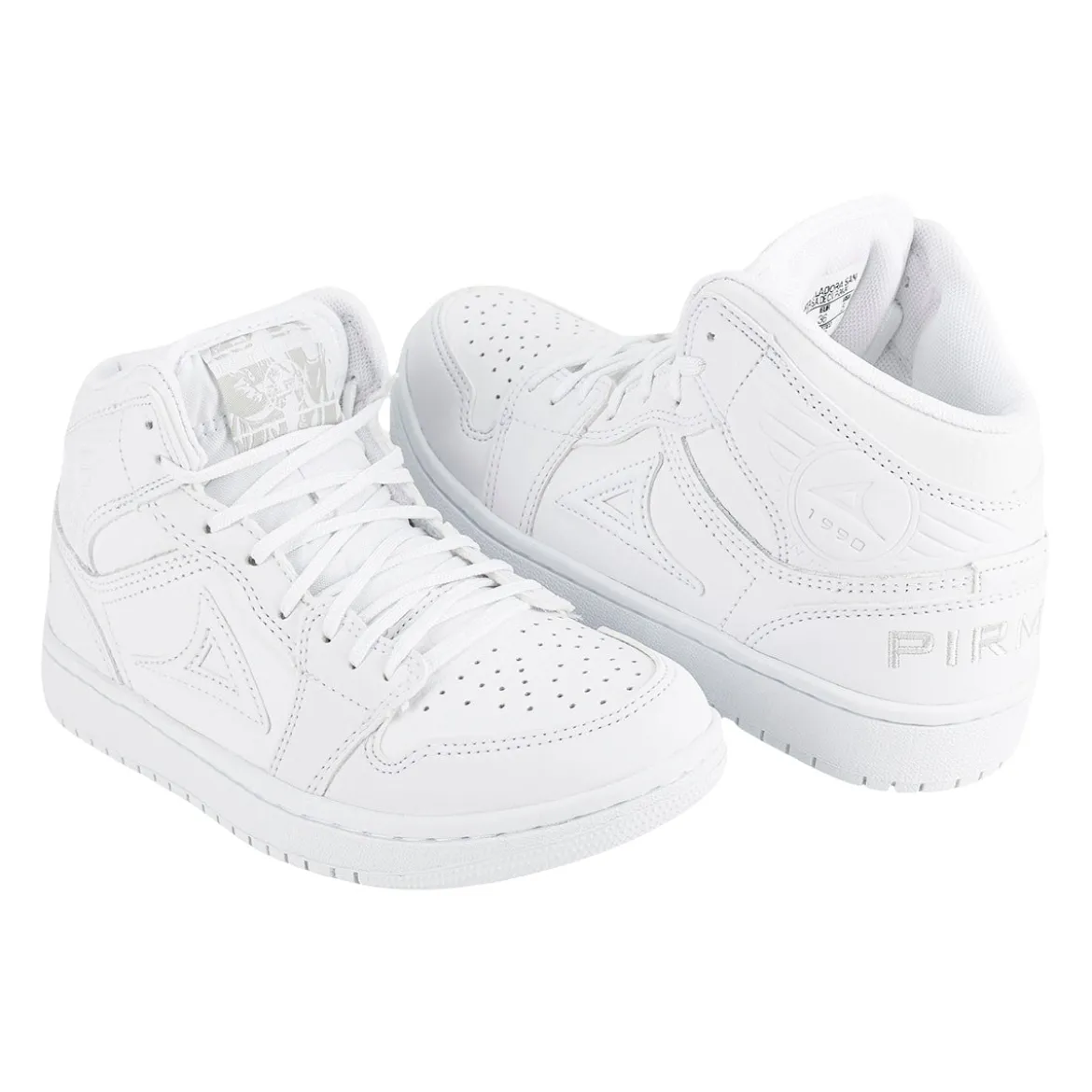 Tenis Blancos Escolar Bota Casuales Moda Para Niño Joven Pirma 05814