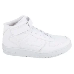 Tenis Blancos Escolar Bota Casuales Para Niño Joven Panam 06087