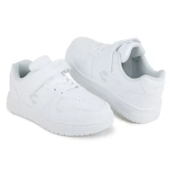 Tenis Blancos Escolar Charly Para Niño Moda Skurban 04515