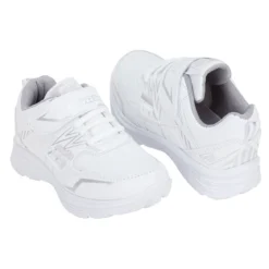 Tenis Blancos Escolar Moderno Casual Detalles Metálicos Niña-o Suns 03024