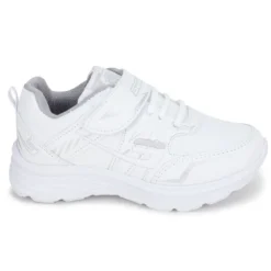 Tenis Blancos Escolar Moderno Casual Detalles Metálicos Niña-o Suns 03024