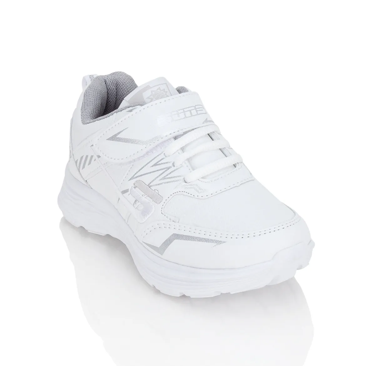 Tenis Blancos Escolar Moderno Casual Detalles Metálicos Niña-o Suns 03024