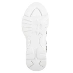 Tenis Blancos Plataforma Brillos Para Mujer Neosport 05216