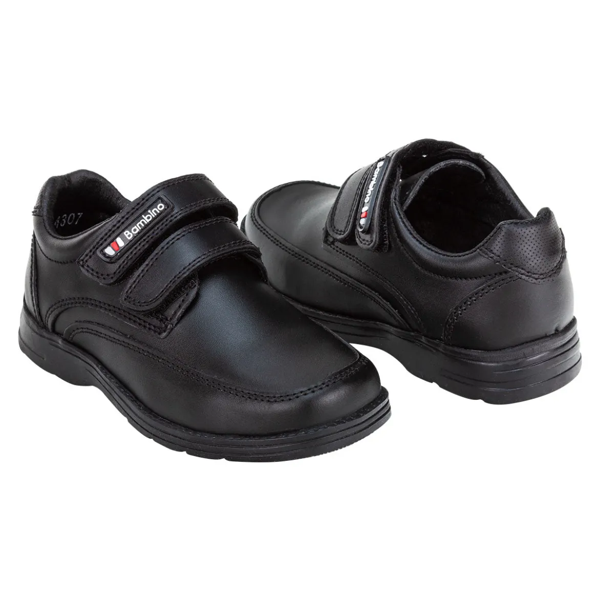 Zapato Escolar Bambino Para Niño Velcro 02911