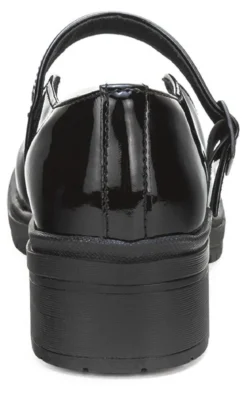 Zapato Escolar Bambino Para Niña Negro Charol Casual 02903