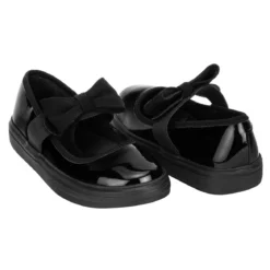 Zapato Escolar Clásico Negro Moño Joven Karsten 03501