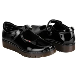 Zapato Escolar Coqueta Para Niña Moda Charol 04363