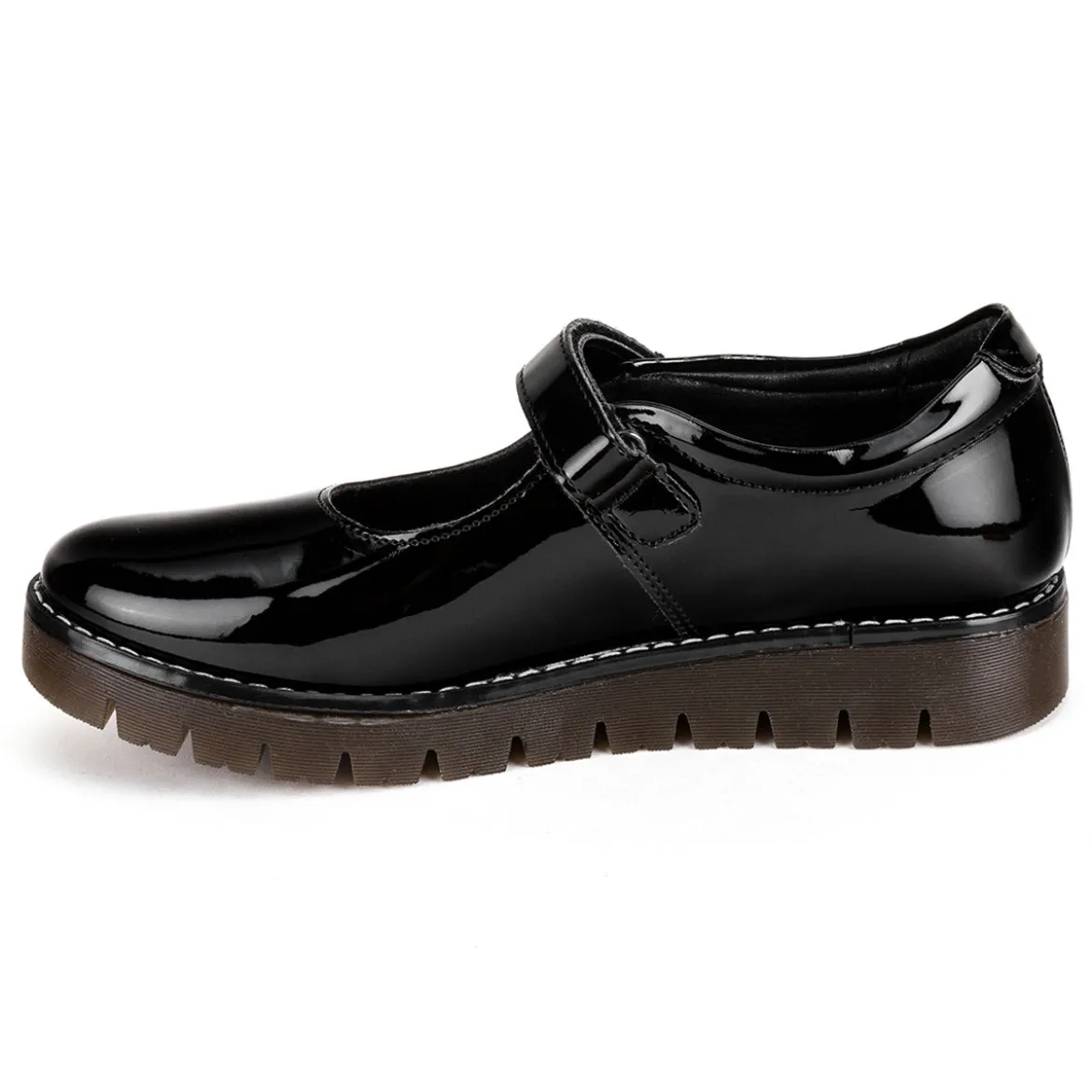 Zapato Escolar Coqueta Para Niña Plataforma 04364