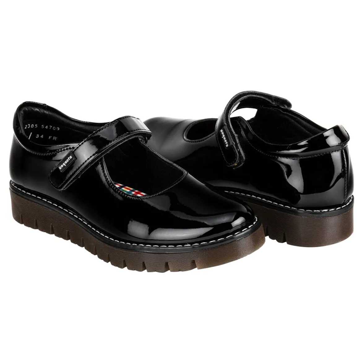 Zapato Escolar Coqueta Para Niña Plataforma 04364