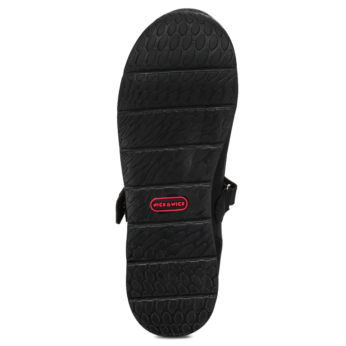 Zapato Escolar Moño Negro Velcro Joven Nick&wick 03006