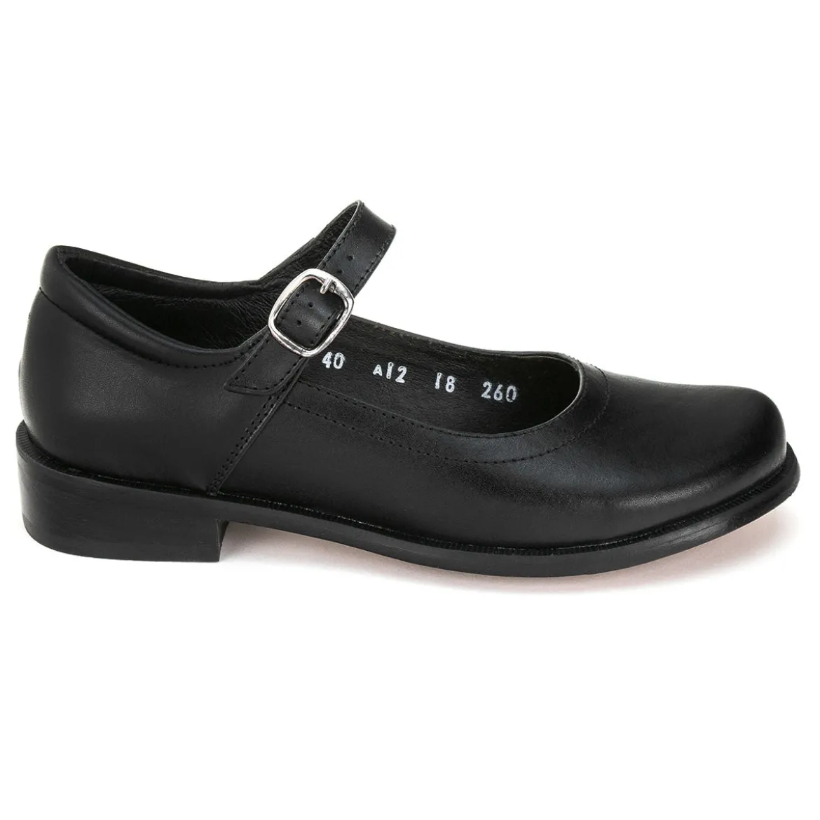 Zapato Escolar Negro Para Escolta Niña-Mujer Lgc 00390