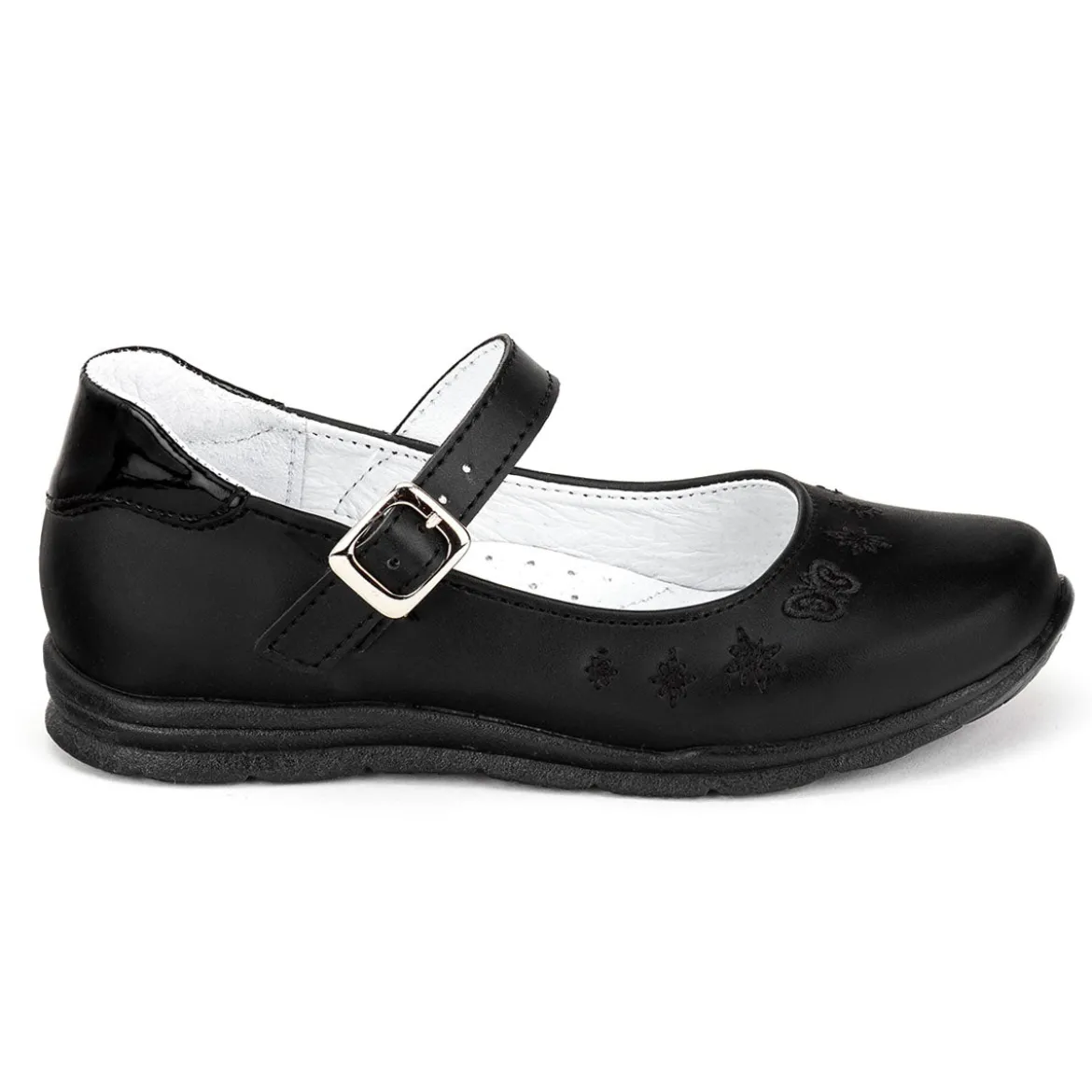 Zapato Escolar Negro Vestir Joven Dominiq 03387