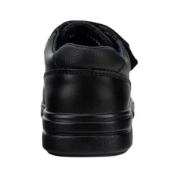 Zapato Escolar Velcro Negro Niño Yuyin 05598