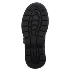 Zapato Escolar Velcro Negro Niño Yuyin 05598